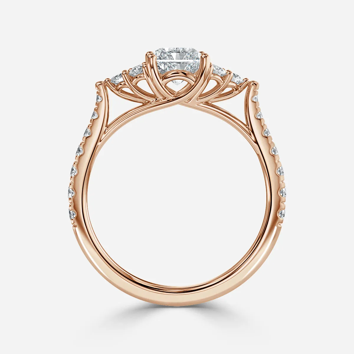 Mithrial Trilogy Engagement Ring [Setting Only] - EC111R