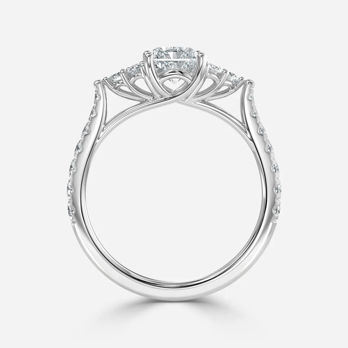 Mithrial Trilogy Engagement Ring [Setting Only] - EC111R