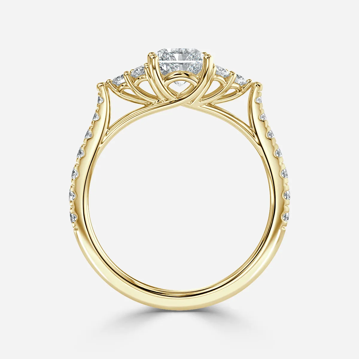 Mithrial Trilogy Engagement Ring [Setting Only] - EC111R