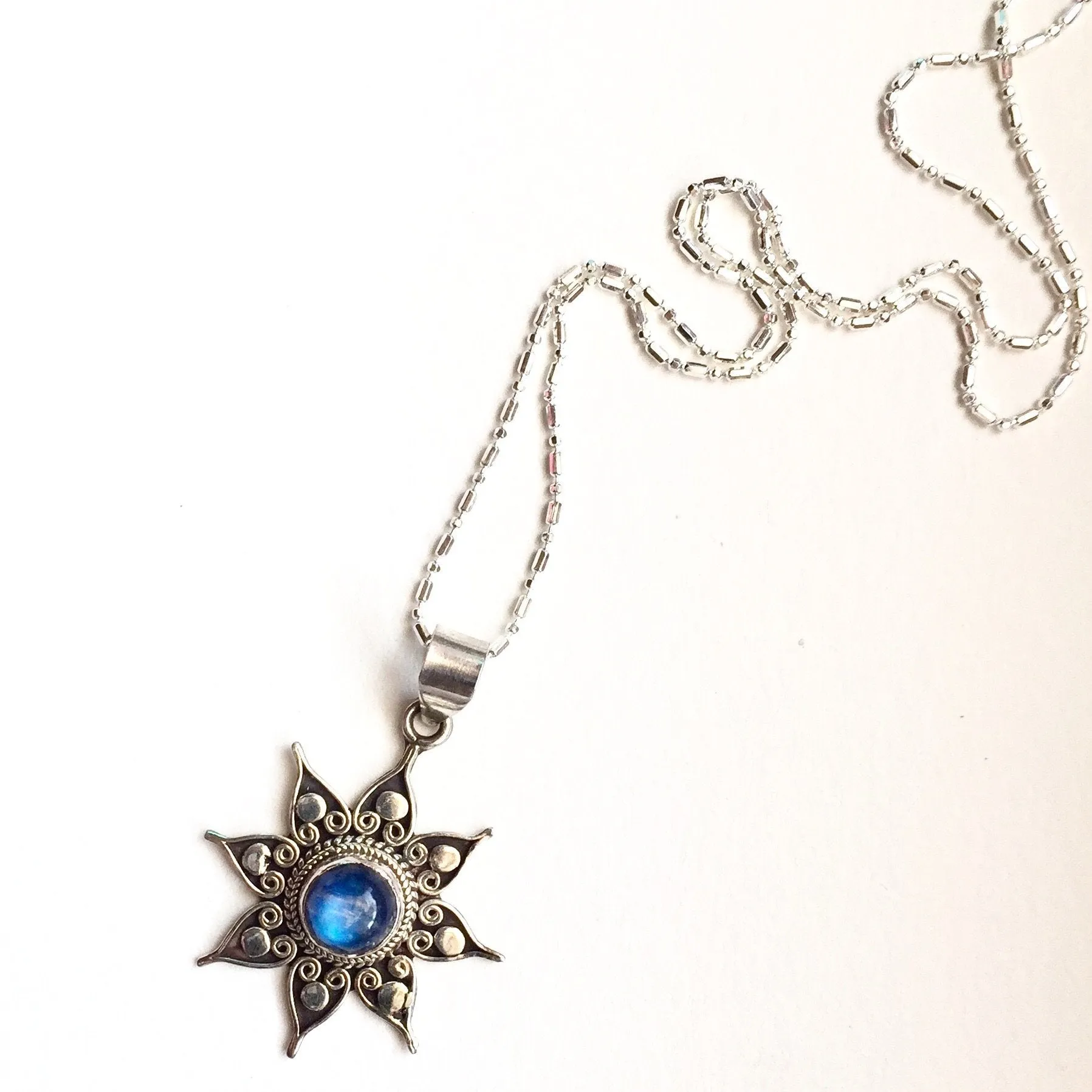 Moon Star Moonstone Pendant