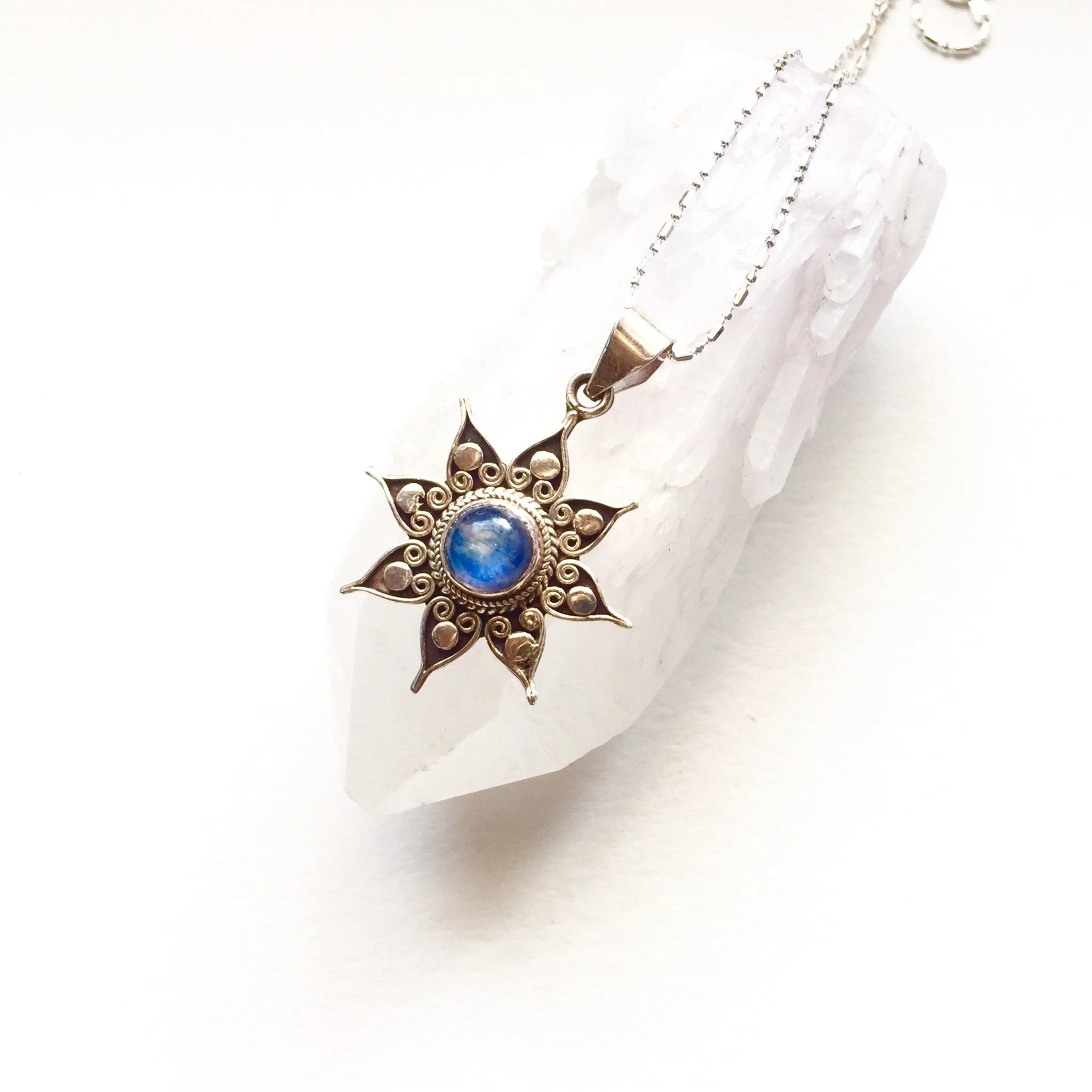 Moon Star Moonstone Pendant