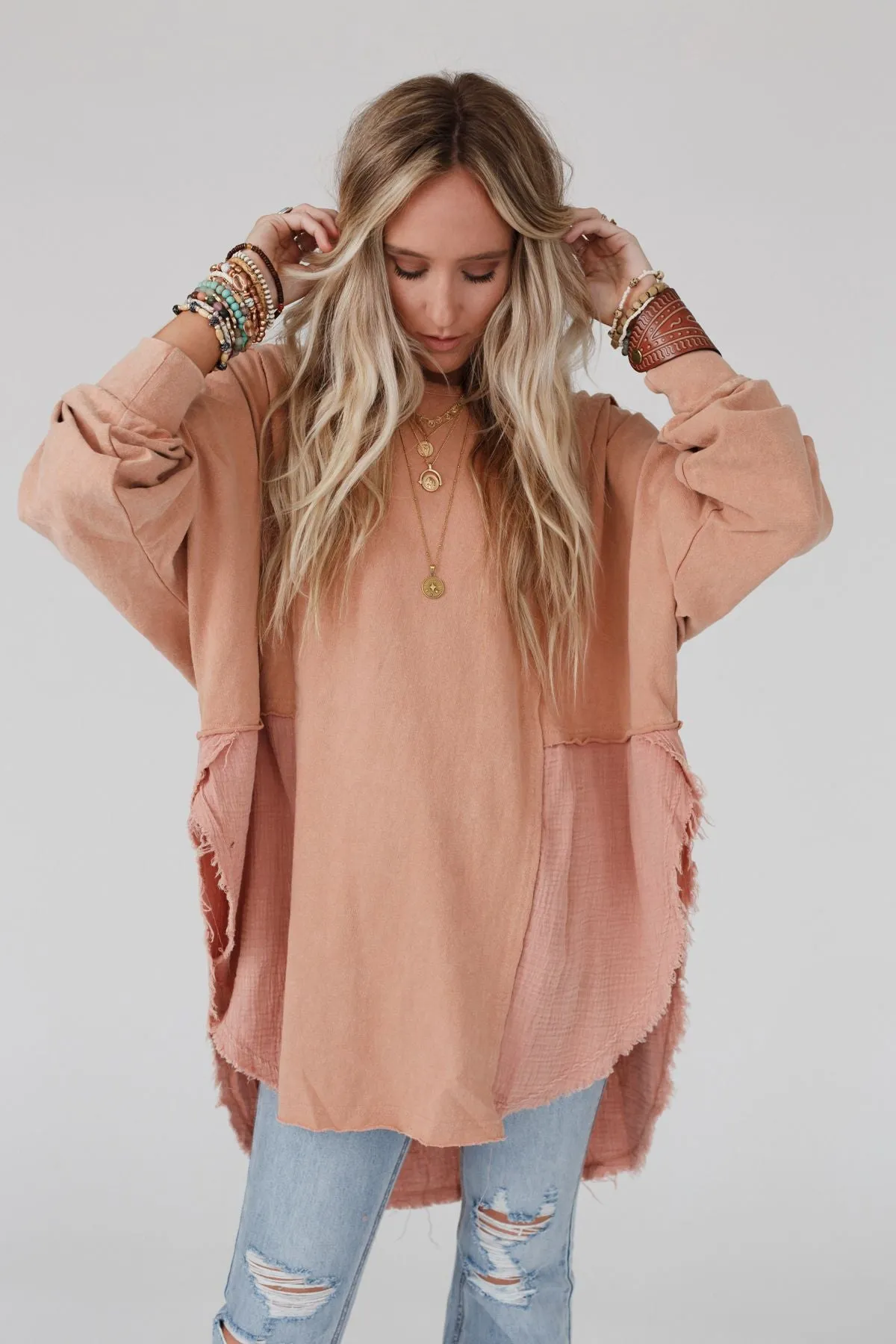 Nothing Better Contrast Top - Camel