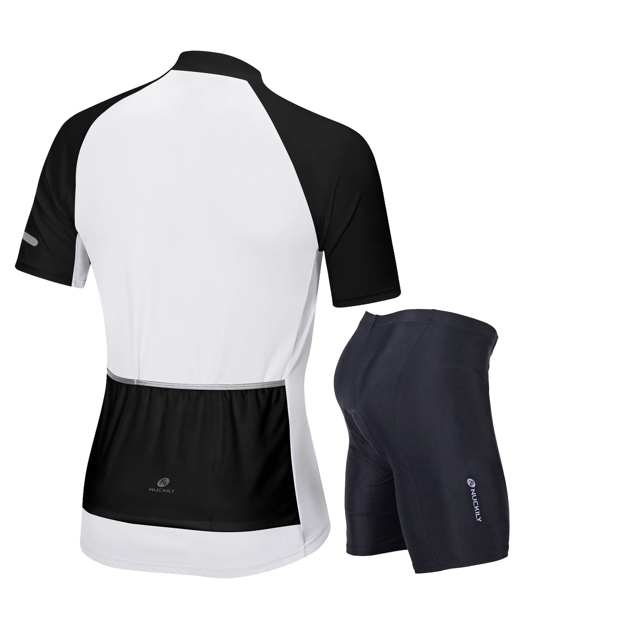 Nuckily MG043 NS355 Half Jersey And Shorts Set - Black