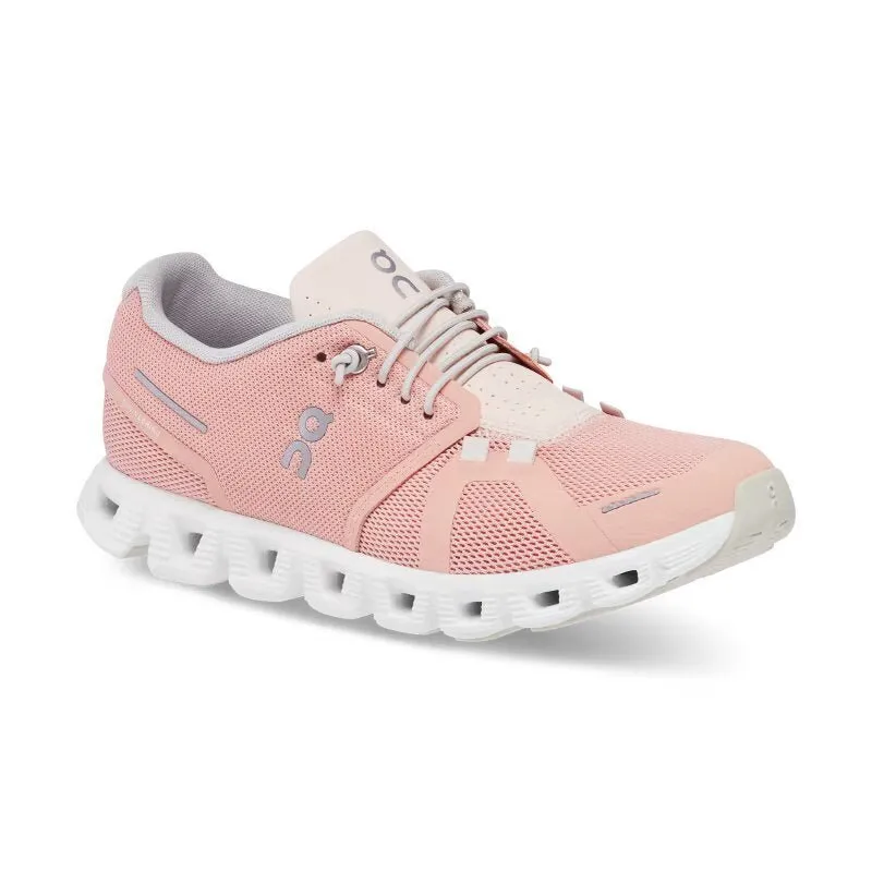 On Women's Cloud 5 Sneaker - Rose/Shell