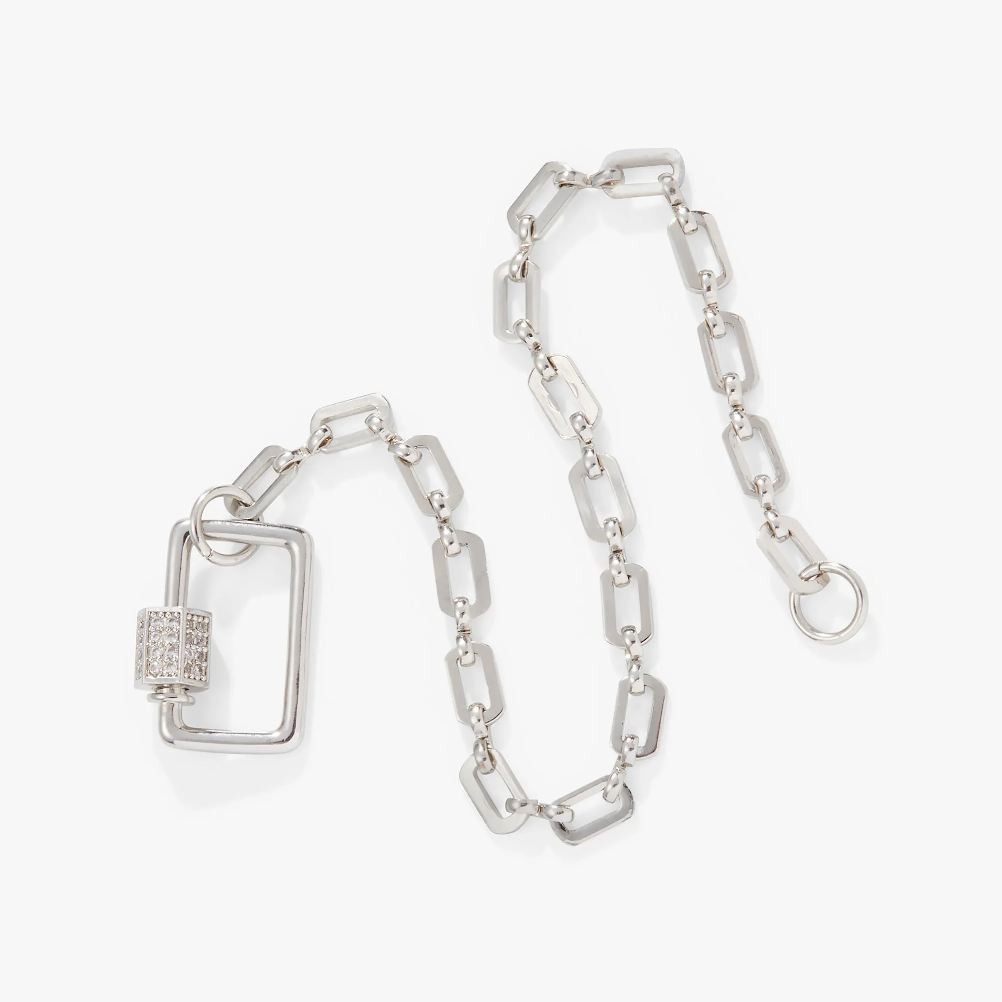 Open Link Square Carabiner Bracelet