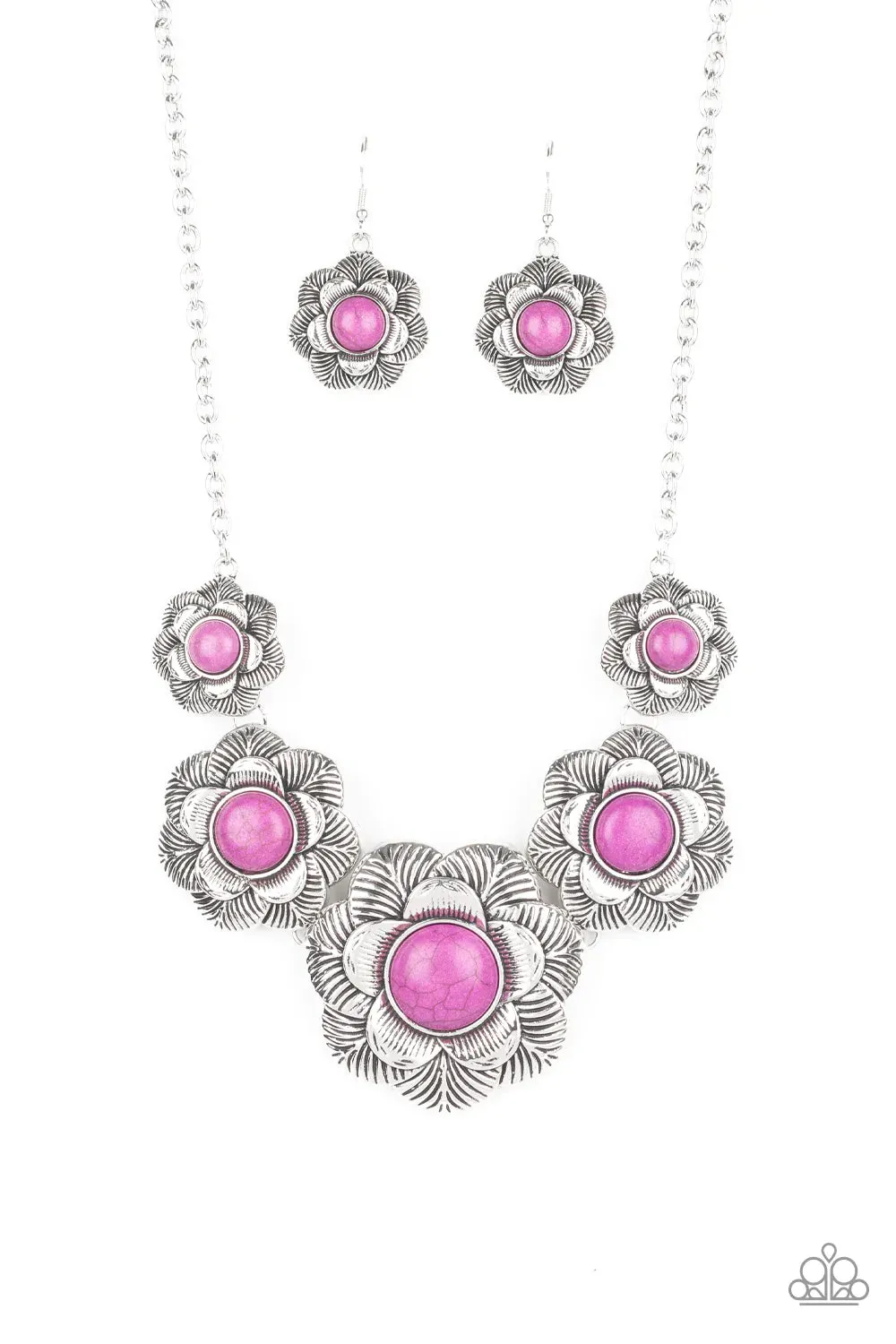 Paparazzi Accessories  - Santa Fe Hill #L6 - Purple Necklace