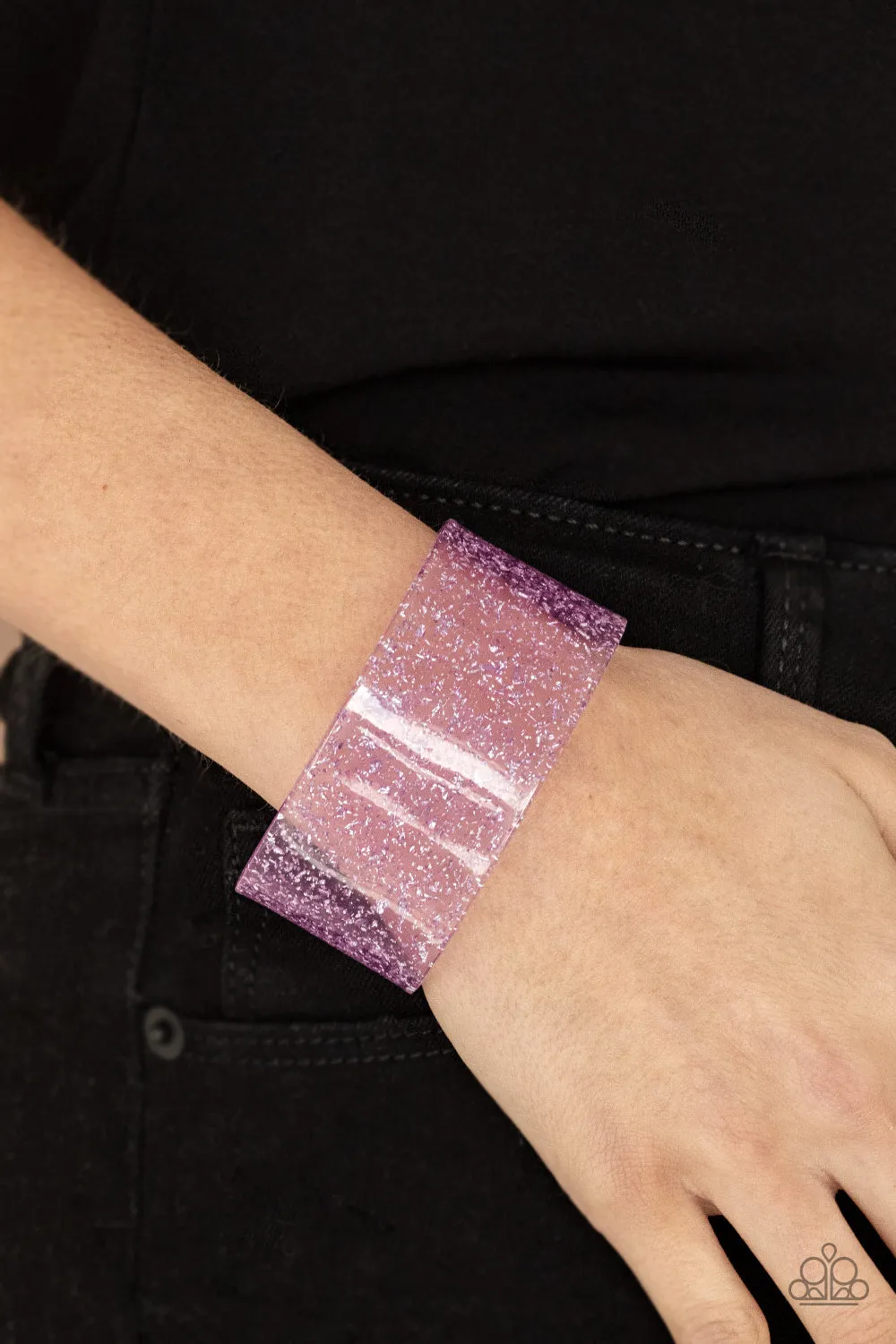 Paparazzi Snap, Crackle, Pop! - Purple Bracelet