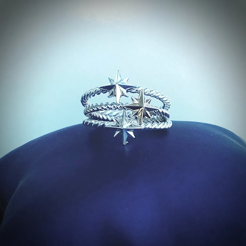 Petite Compass Rose Ring