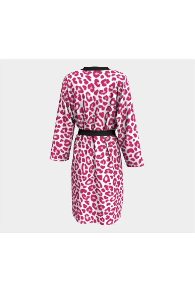 Pink Leopard Peignoir