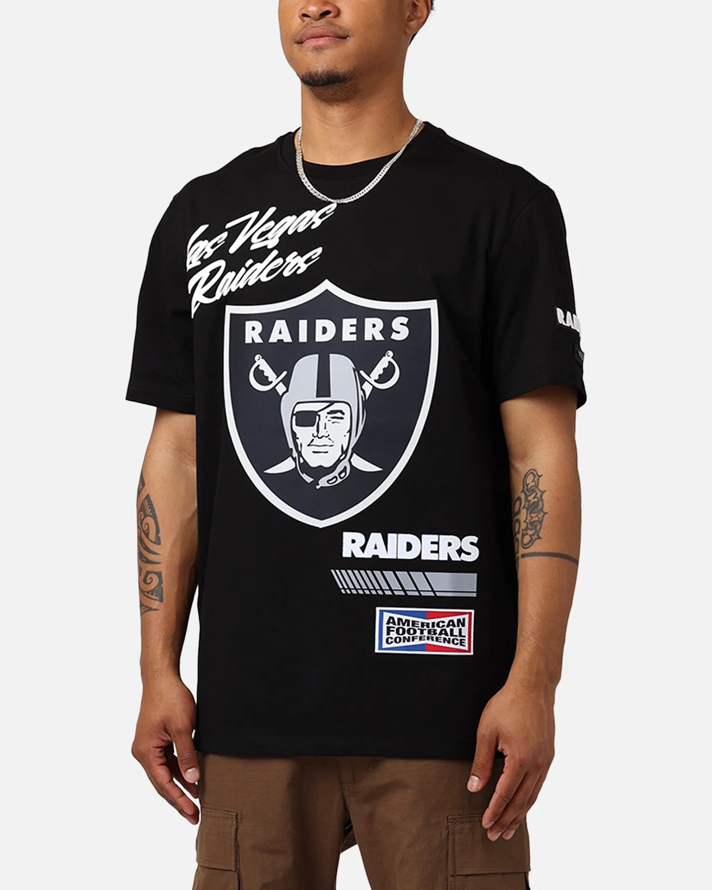 Pro Standard Las Vegas Raiders Fast Lane SJ T-Shirt Black