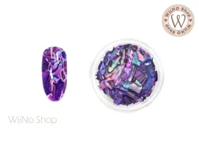 Purple Natural Abalone Crushed Shell Chips Nail Art Decoration