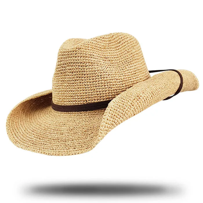 Raffia Cowboy Hat-CB100