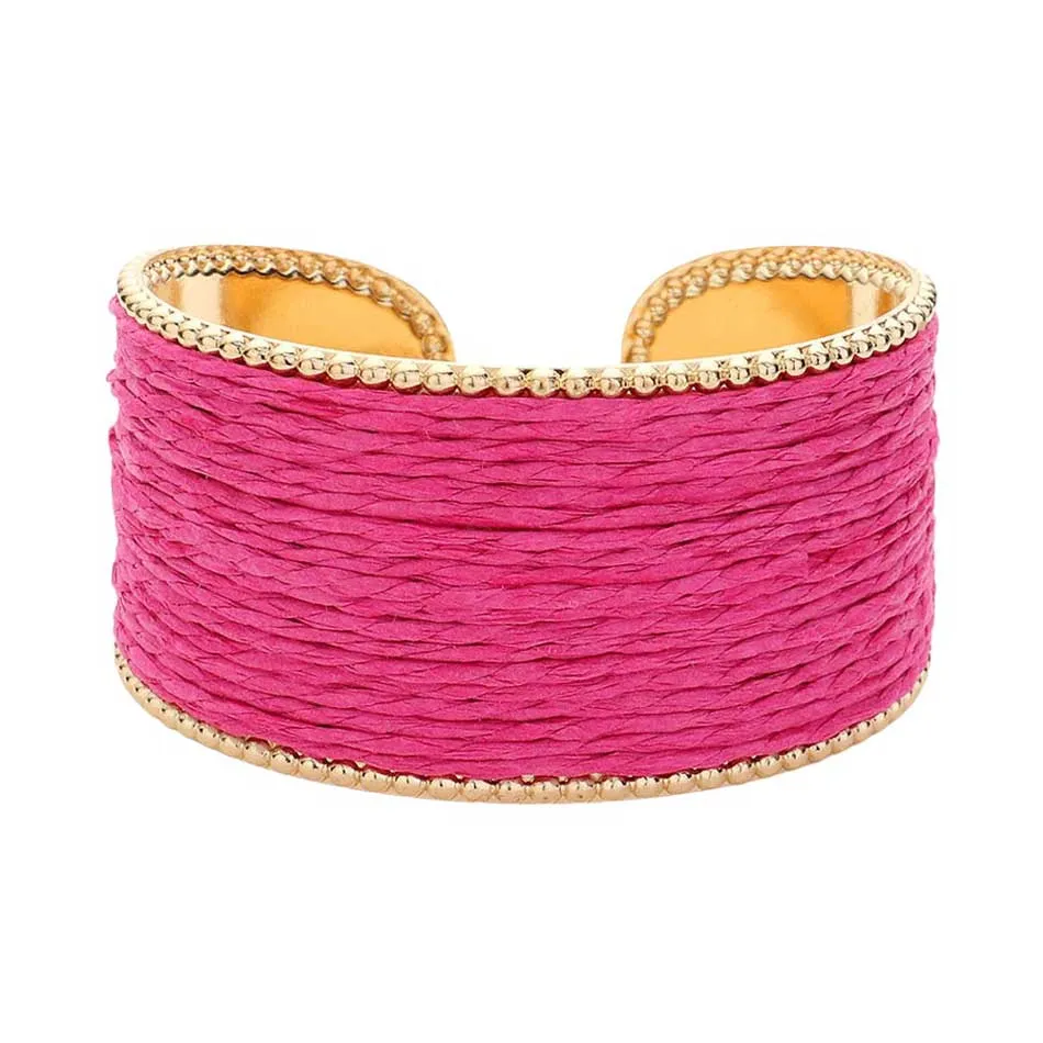 Raffia Cuff Bracelet