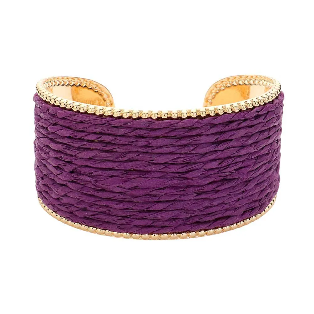 Raffia Cuff Bracelet