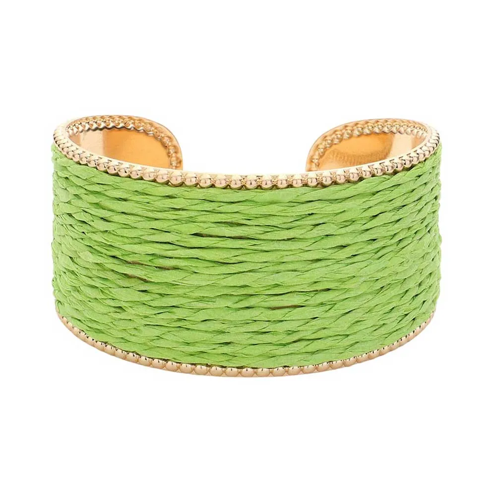 Raffia Cuff Bracelet