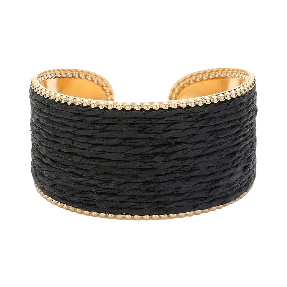 Raffia Cuff Bracelet