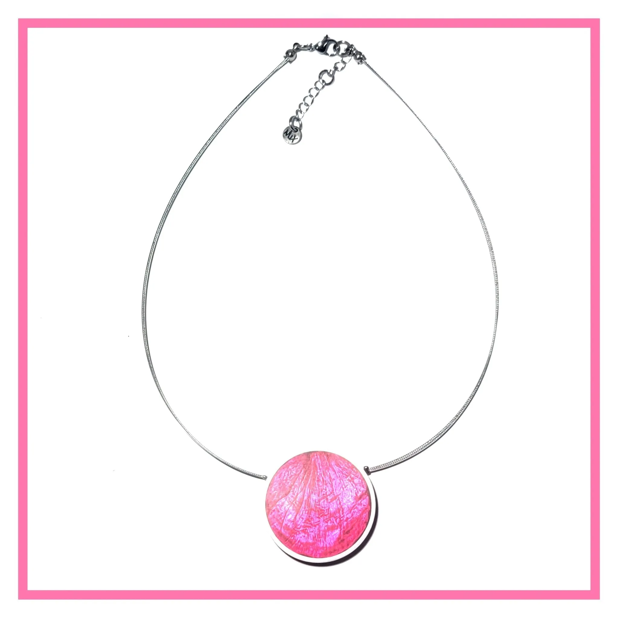 Reversible Round Pendant Necklace