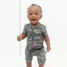 SHORTIE ZIP ROMPER - Chris Camo