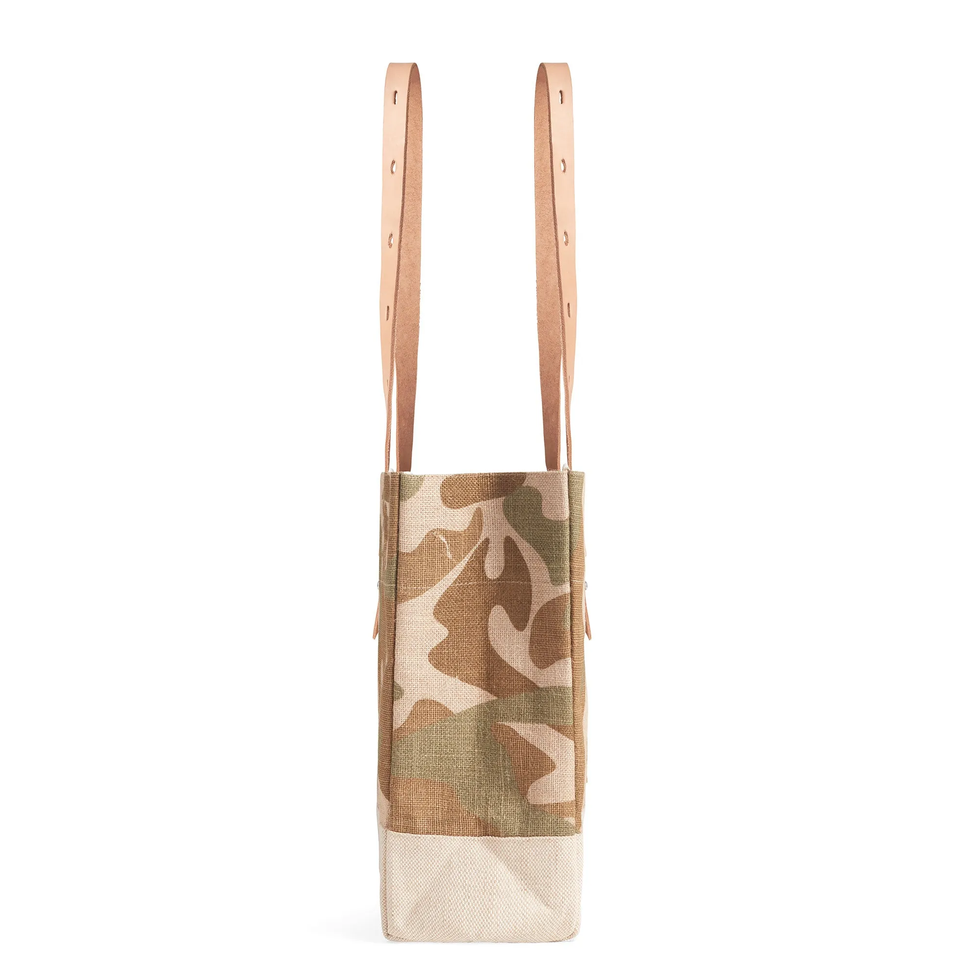 Shoulder Market Bag in Safari with Large Monogram