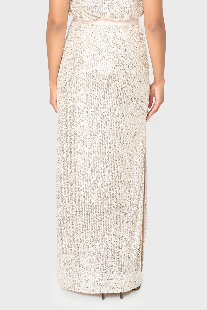 Sparkle & Shine Sequin Maxi Skirt