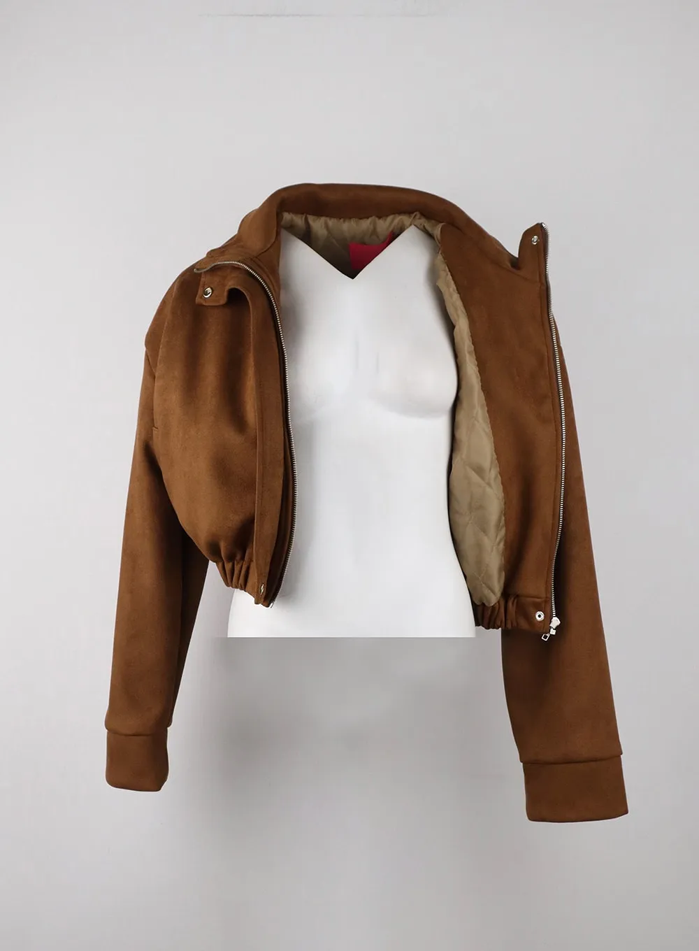 Suede Bomber Jacket IJ403