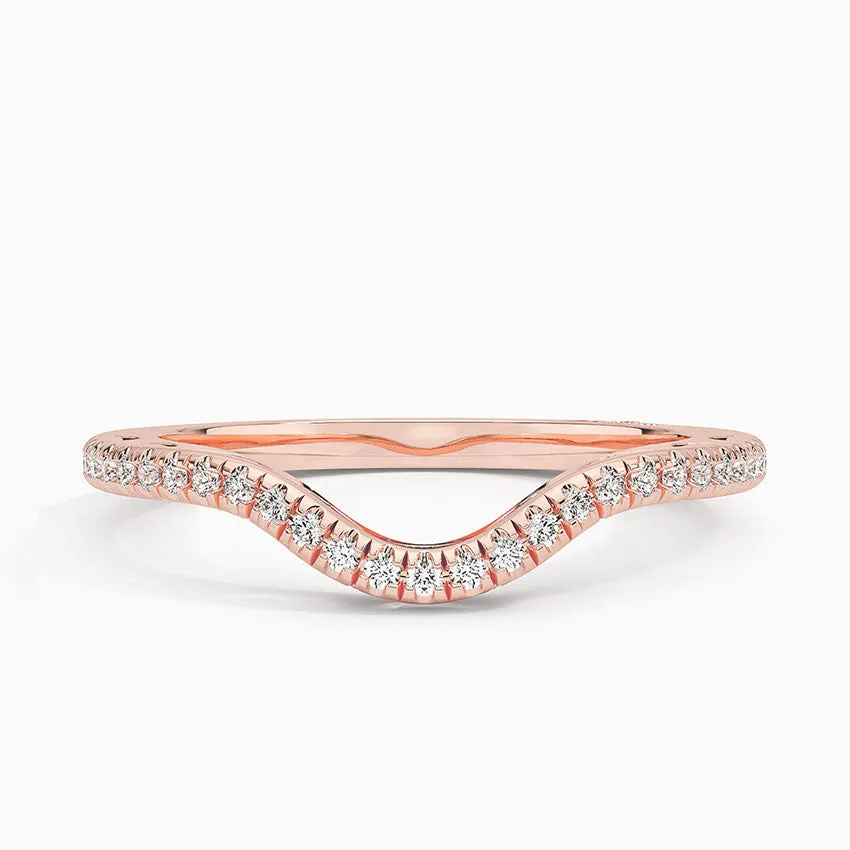 Tacori Lunetta Crescent Contoured Wedding Band Ring - LR116