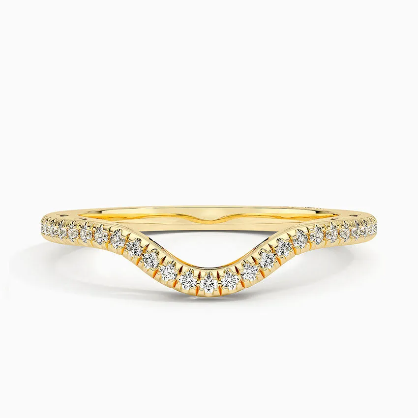 Tacori Lunetta Crescent Contoured Wedding Band Ring - LR116