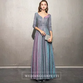 The Cailey Iridescent Long Sleeves Gown (Available in 4 colours)