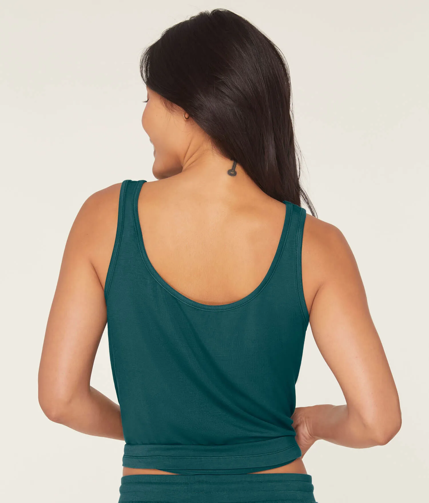 The Scoop Tank - Bamboo Jersey - Fern