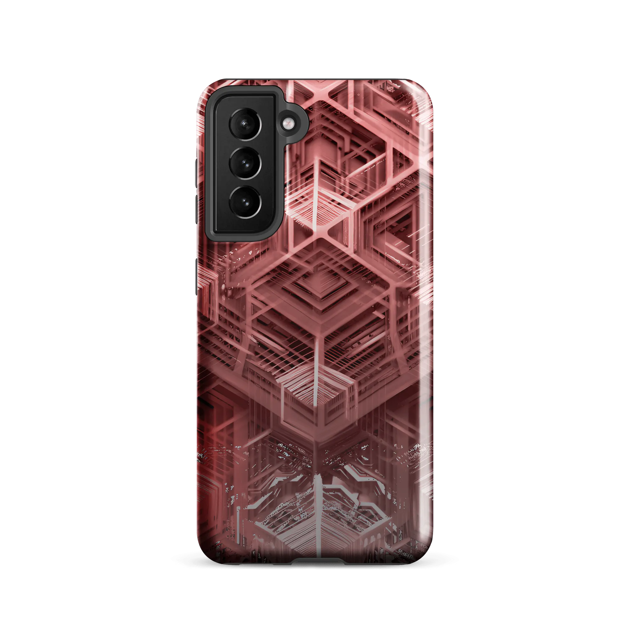 Tough Sacred Geometric Hexagonal Futuristic Style Phone Case for Samsung®