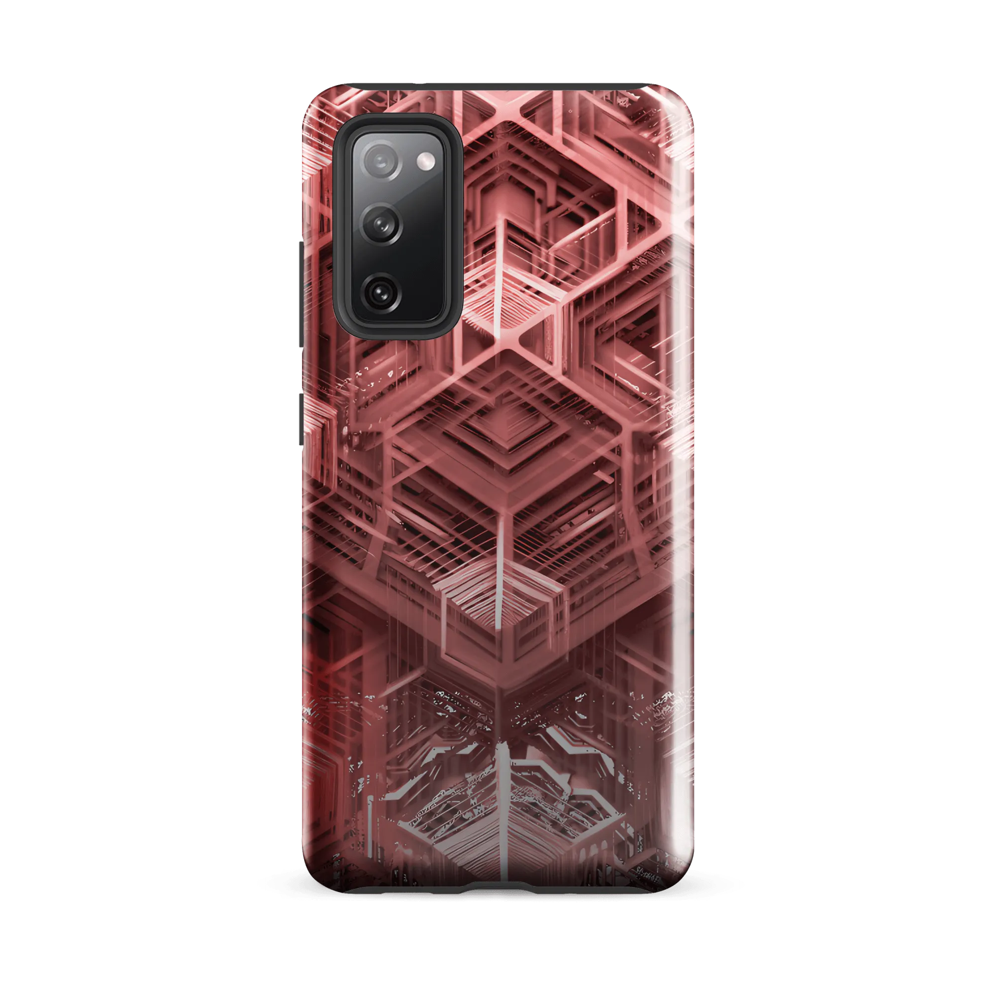 Tough Sacred Geometric Hexagonal Futuristic Style Phone Case for Samsung®