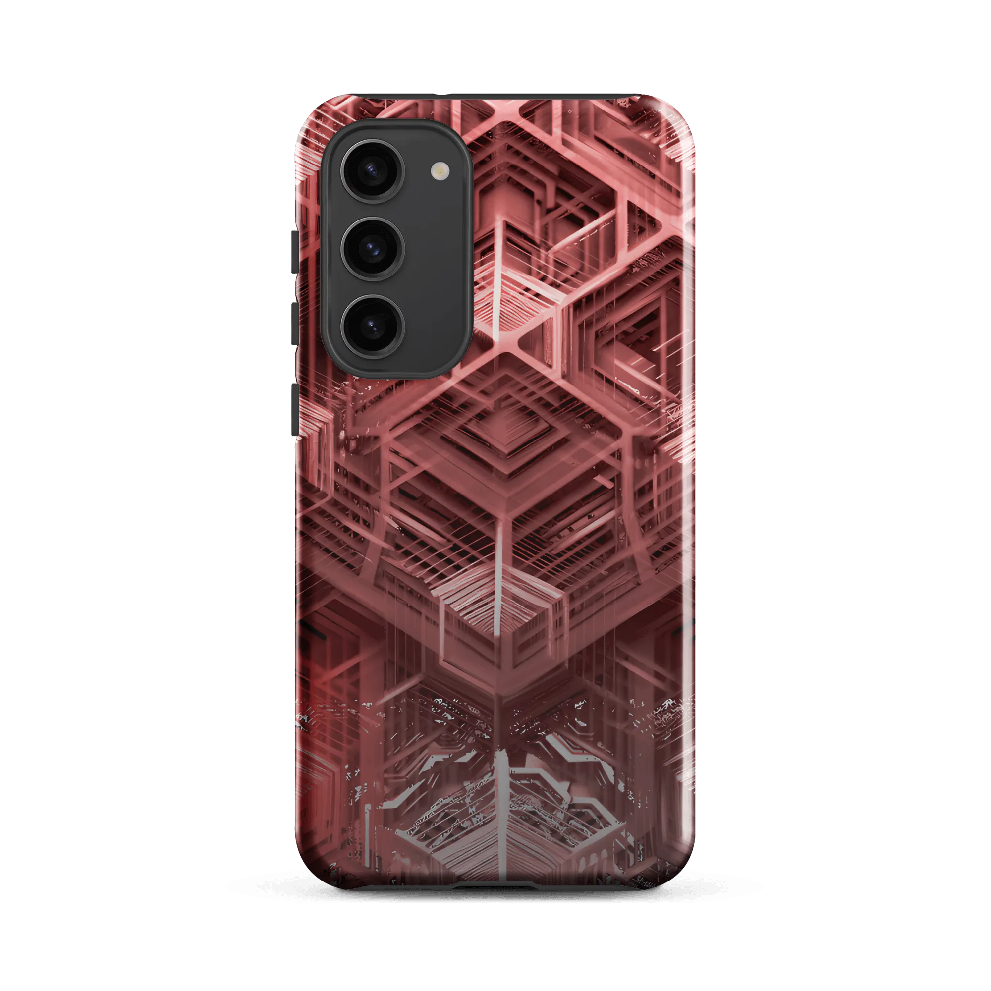 Tough Sacred Geometric Hexagonal Futuristic Style Phone Case for Samsung®