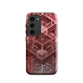 Tough Sacred Geometric Hexagonal Futuristic Style Phone Case for Samsung®