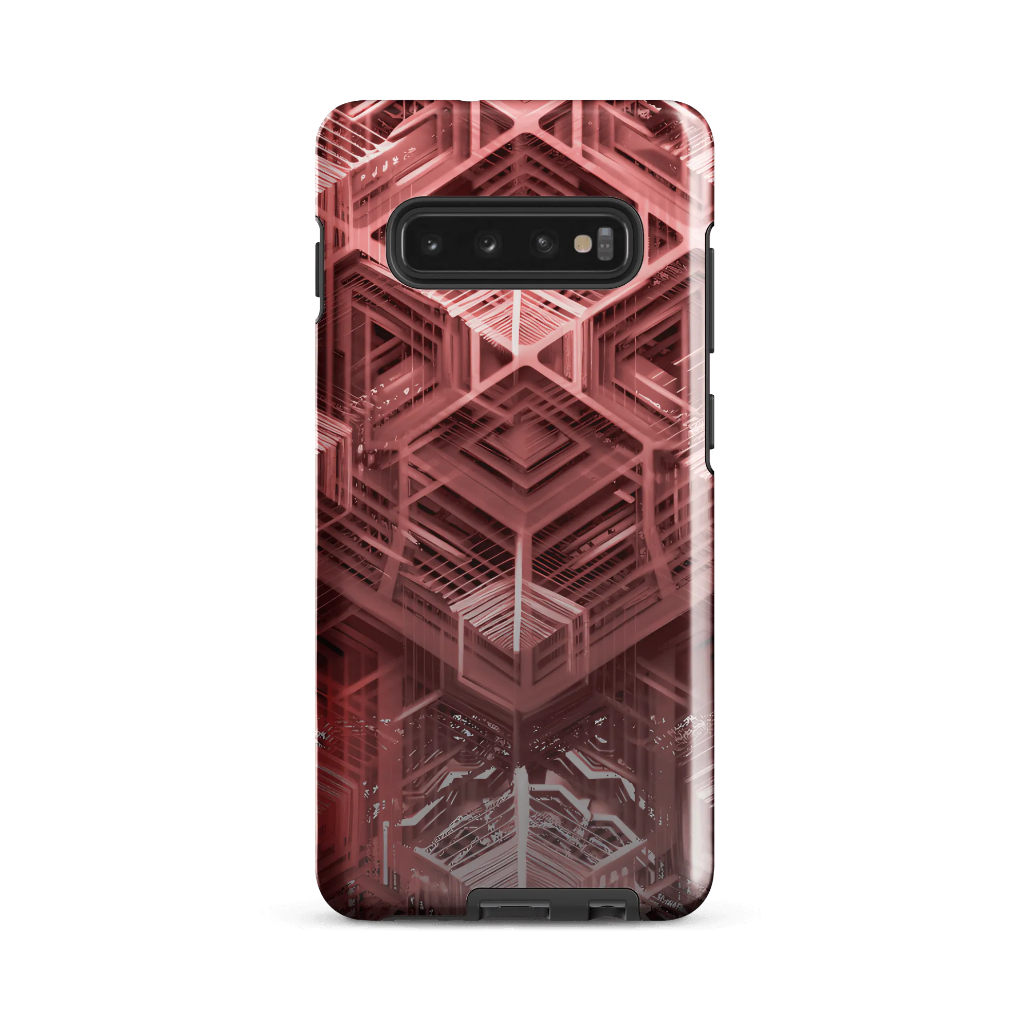 Tough Sacred Geometric Hexagonal Futuristic Style Phone Case for Samsung®