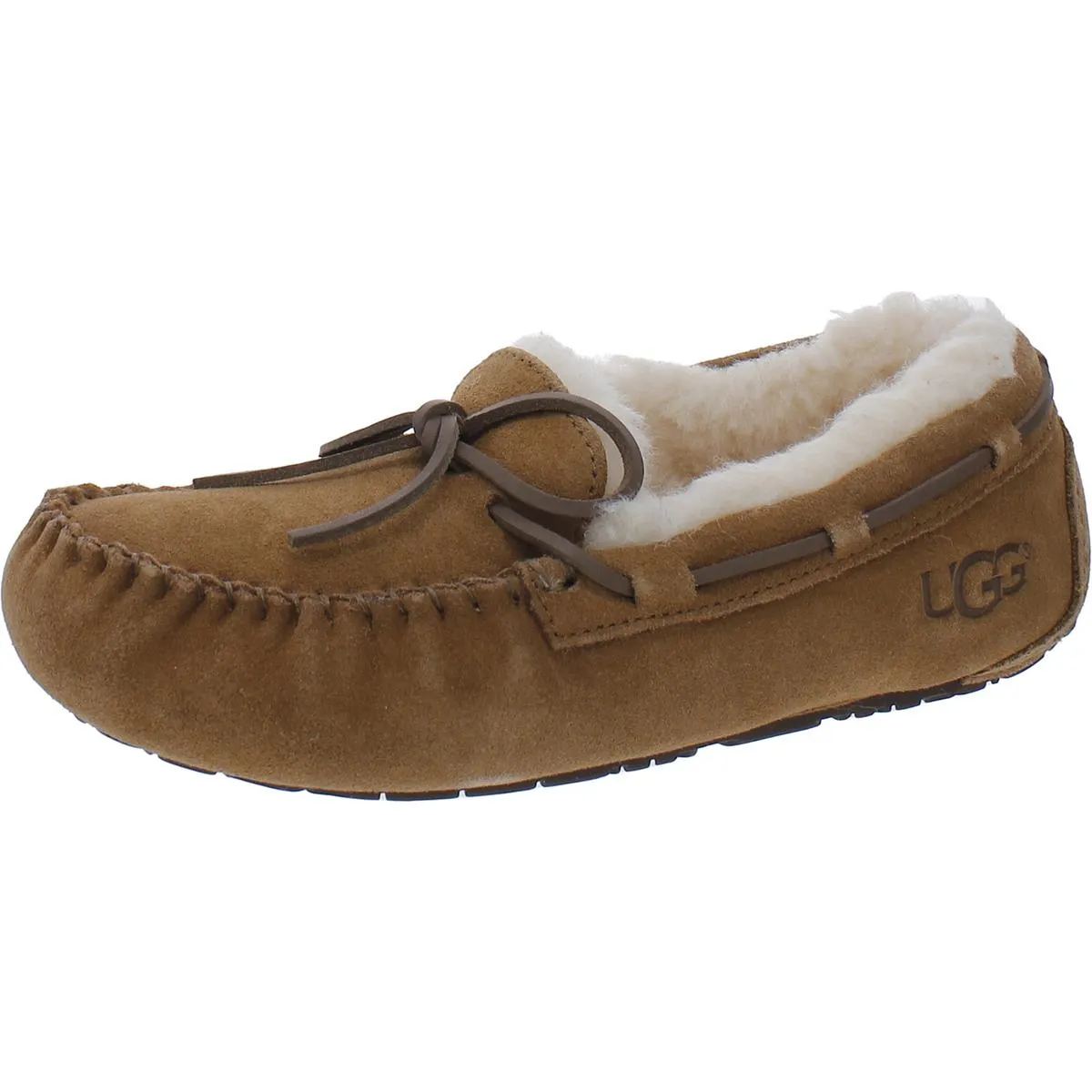 Ugg Girls Little Kid Suede Moccasin Slippers