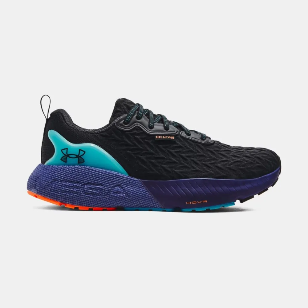 Under Armour Men's UA HOVR Mega 3 Clone Running Shoes - Black/Sonar Blue/Black