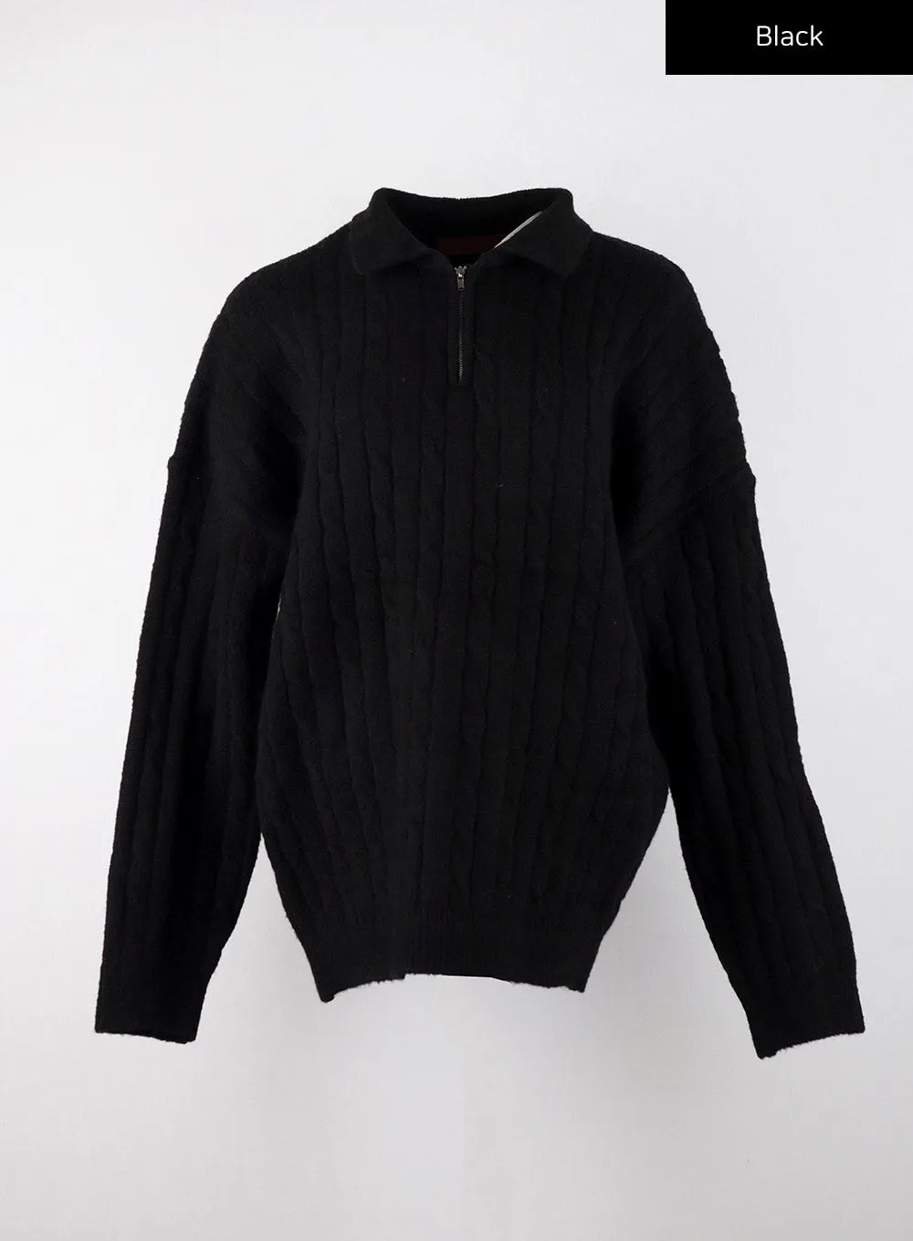 Unisex Weave Knit Zipped Sweatshirt CD328