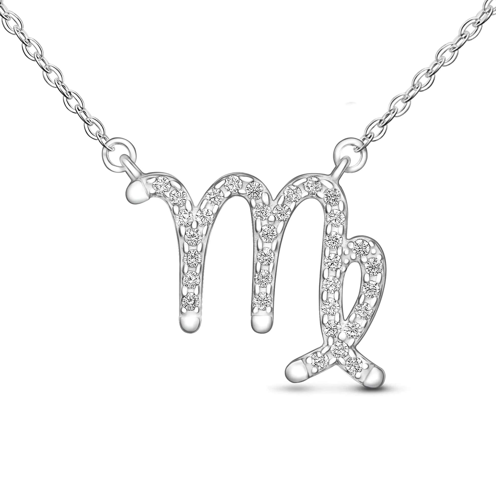 Zodiac Necklace Silver Astrology Constellation Necklace Horoscope Jewels