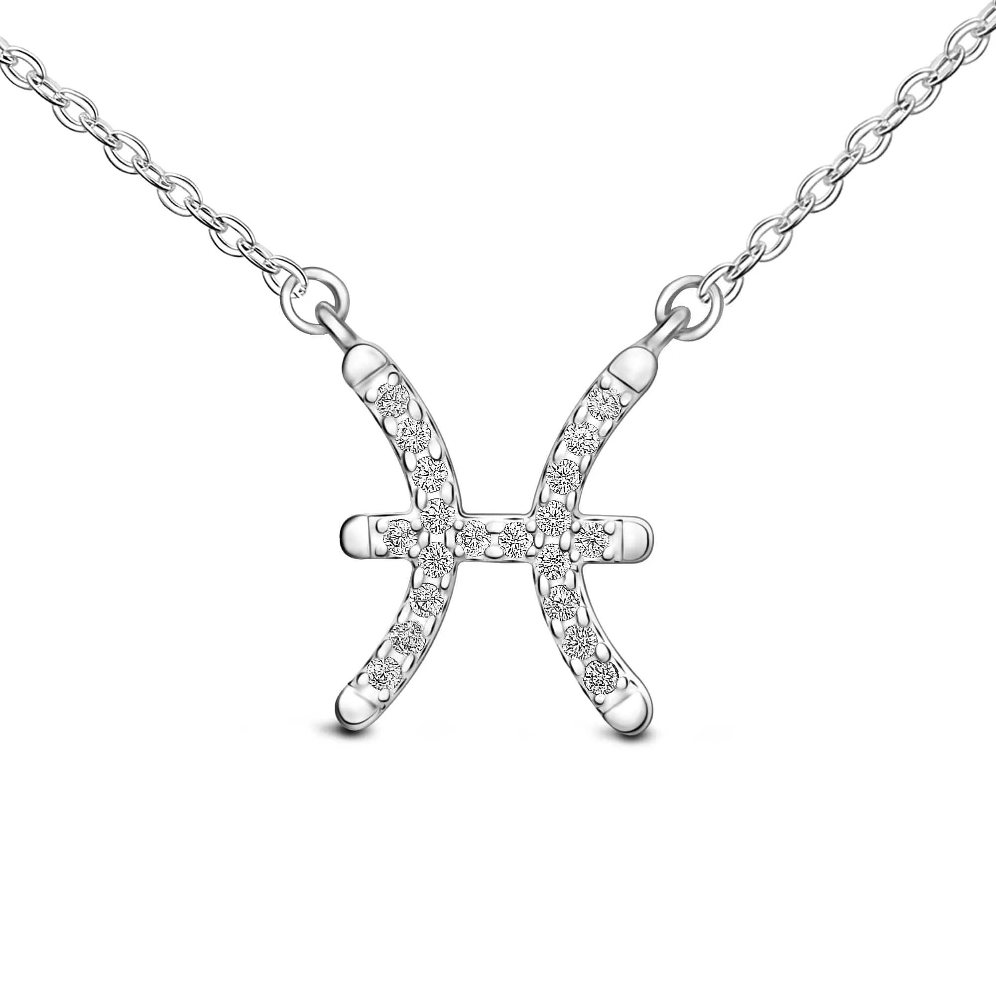 Zodiac Necklace Silver Astrology Constellation Necklace Horoscope Jewels