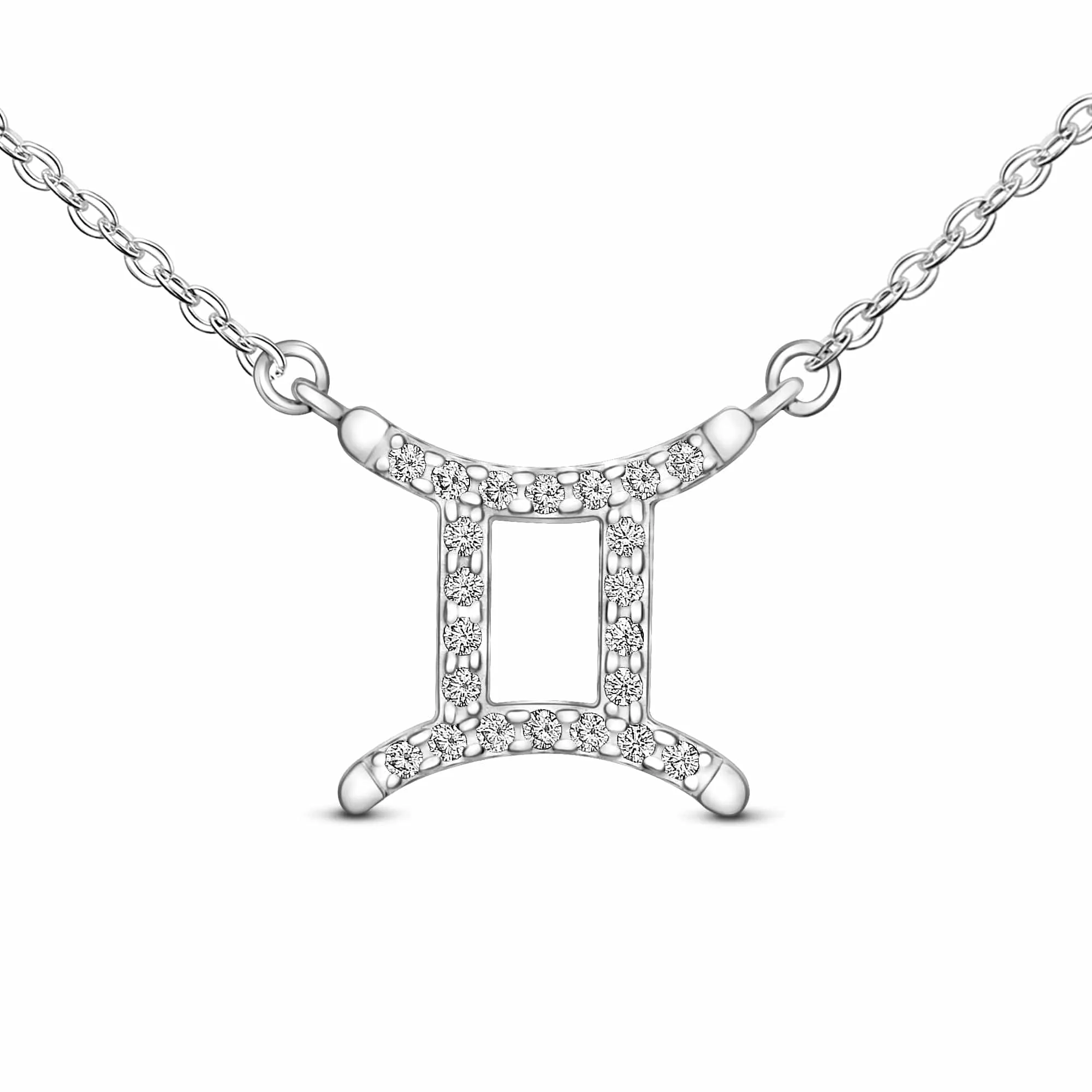 Zodiac Necklace Silver Astrology Constellation Necklace Horoscope Jewels