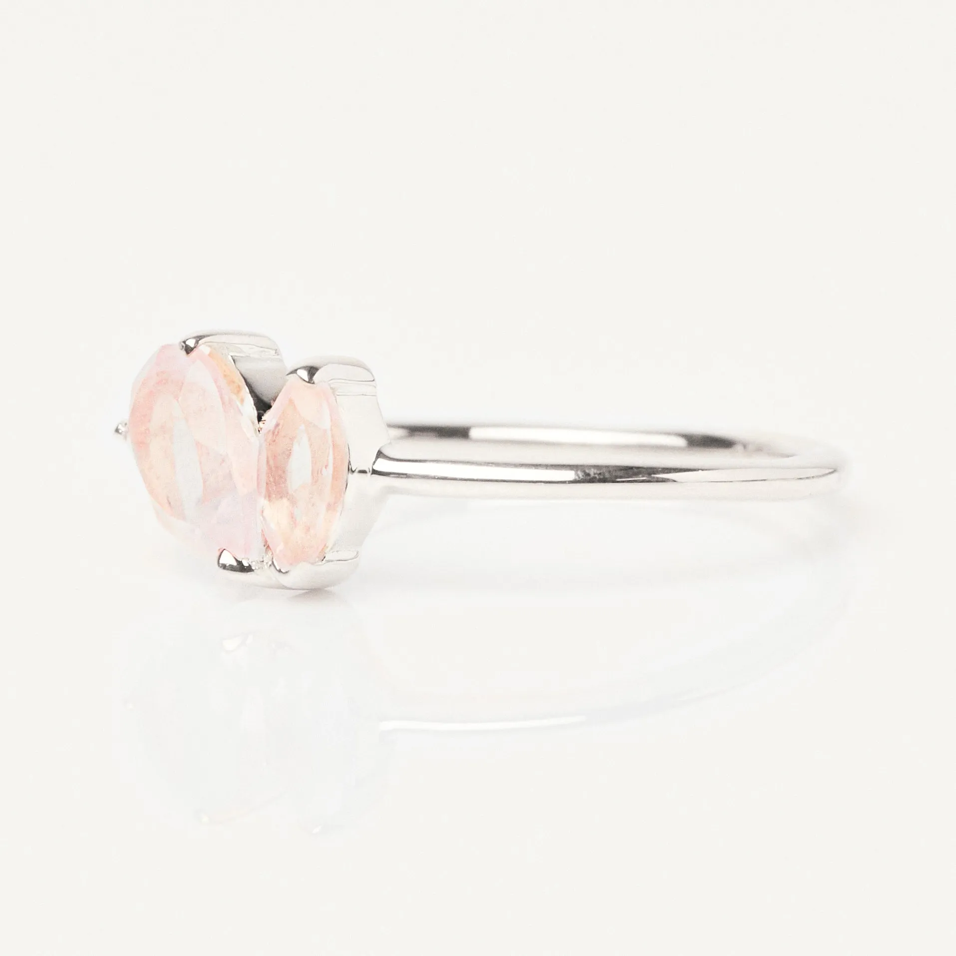 Zoe Sugg Love Intention Ring in Rose Quartz